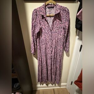 Zara Floral Shirt Dress